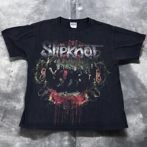 Vintage 2000s Slipknot Y2K Black T-Shirt